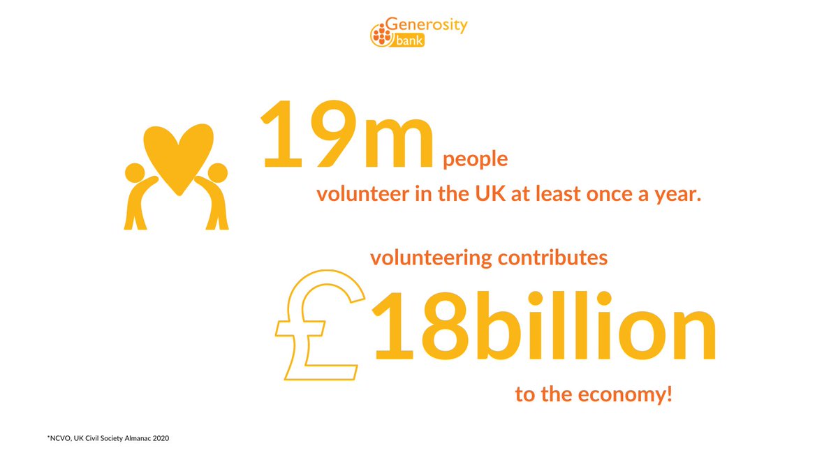 You can do your part by offering a small amount of your time to help a small biz owner through skills based volunteering. With Generosity Bank time isn’t an issue because all help is short term and one-off! Register at generositybank.com

#volunteersweek #volunteersweek2021