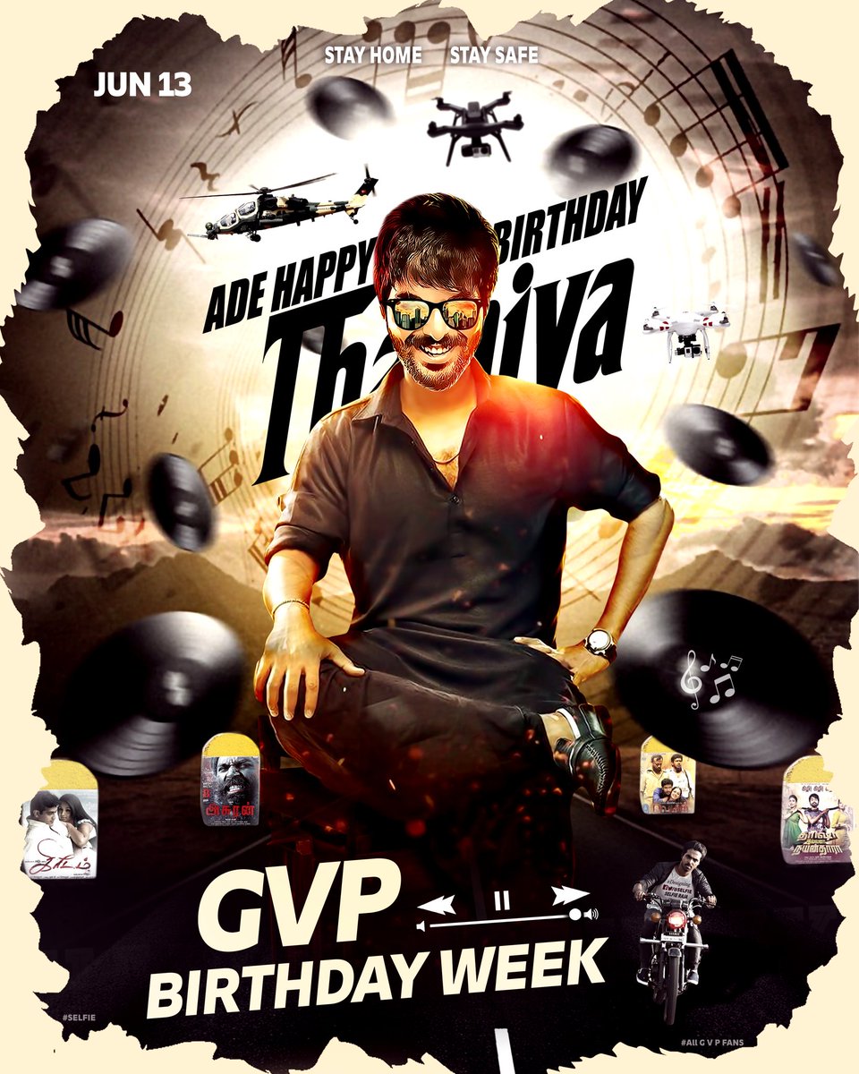 Selfierajark's tweet photo. இது கொண்டாட்ட வாரம்🥁🥁

#GVPrakashBdayWeek 
Advance Bday wishes @gvprakash anna🤩

Design by @Selfierajark 
#GVPrakash #Jail #Adangathey https://t.co/RUOfu16By7