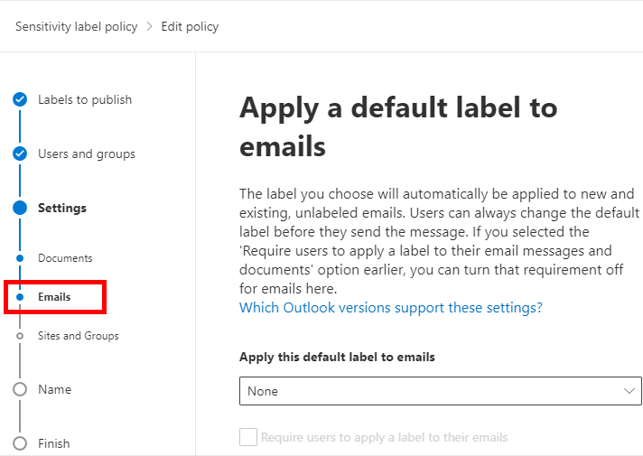 AndersPsYnet's tweet image. We can now define a separate default label for Emails directly from the Compliance Portal. #MicrosoftInformationProtection