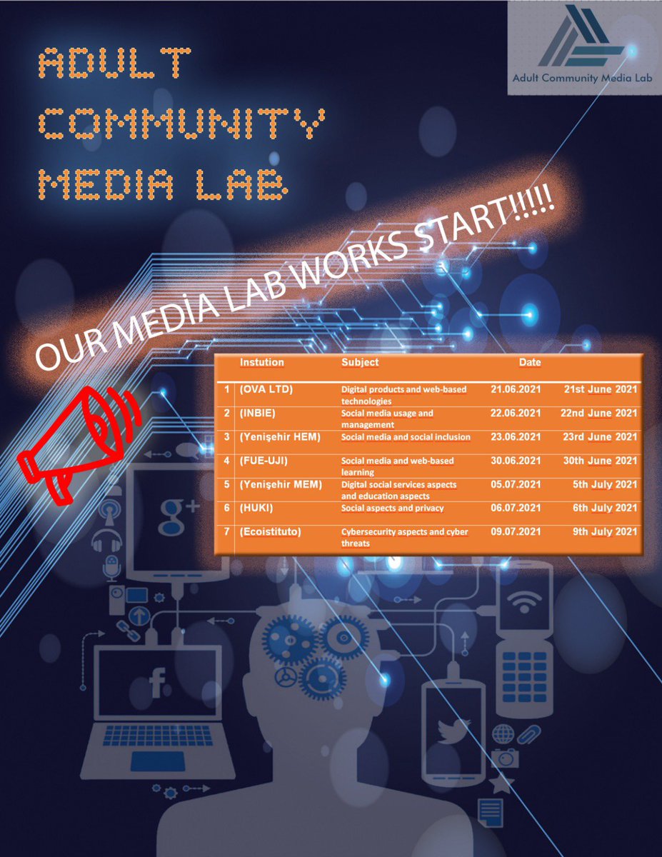 AcmlProject's tweet image. 📌📌📌Media lab work for our #ACML project will start👋

There will be expert participants in to these workshops which are according to adults💪💪

#ACML ✨✨