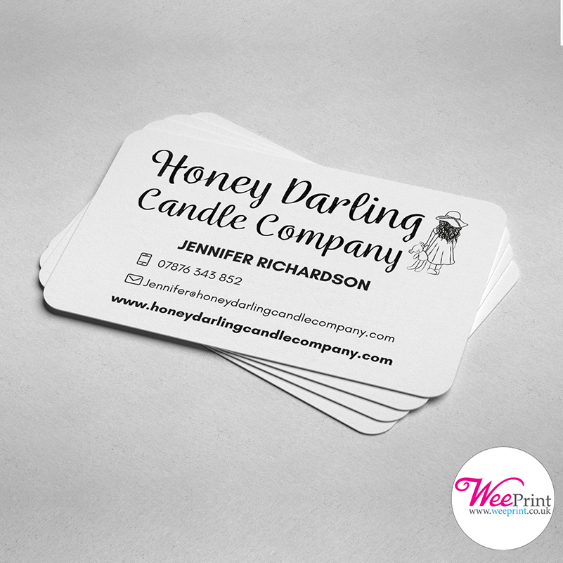 Weeprint Jenny Rounded Corner Business Cards Are The Perfect Way To Draw The Attention To Yourself For All The Right Reasons A Great Alternative To Standard Square Shaped Cards Rounded Corners