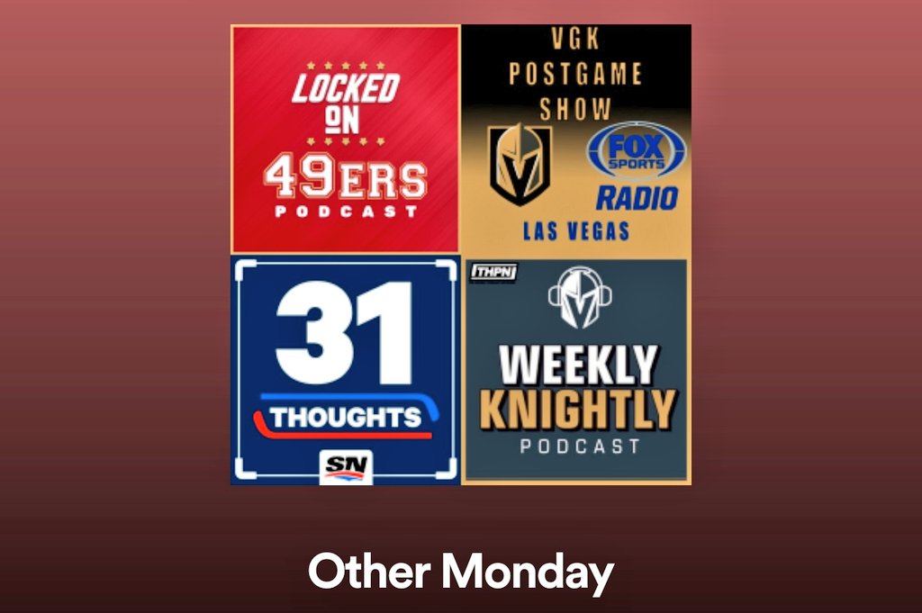 Veaner85's tweet photo. Happy Podcast Monday!
My other @spotifypodcasts playlist:
#LockedOn49ers, @FoxSportsLV #VGKPostGameShow, @Sportsnet #31Thoughts, @VegasKnightly, @CrossbodyOfWork, @GreenWEnvyPod, #NewDayPod, @apokerplayer & more!
Listen: https://t.co/Pfnu1XYi1n
(2/2)
#pokerlife #podlife https://t.co/OKSdnkJHpa