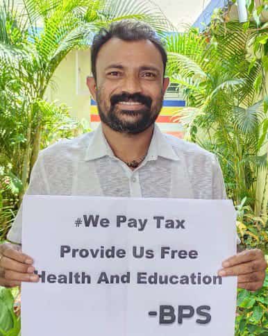BpsKarnataka's tweet photo. #BPS_DemandsFreeEducationAndHealth
#WePayTaxProvideFreeHealthAndEducation 
#BPS_karnataka https://t.co/y6303CyJ9L