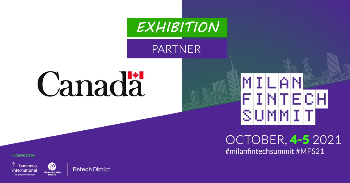 MilanSummit's tweet photo. The group of partners who have chosen to believe in the #MilanFintechSummit again this year is growing and we are delighted to have Embassady of #Canada to Italy with us as well. 

Join us!

https://t.co/DaKoxa7pUY https://t.co/vMETGICIvd