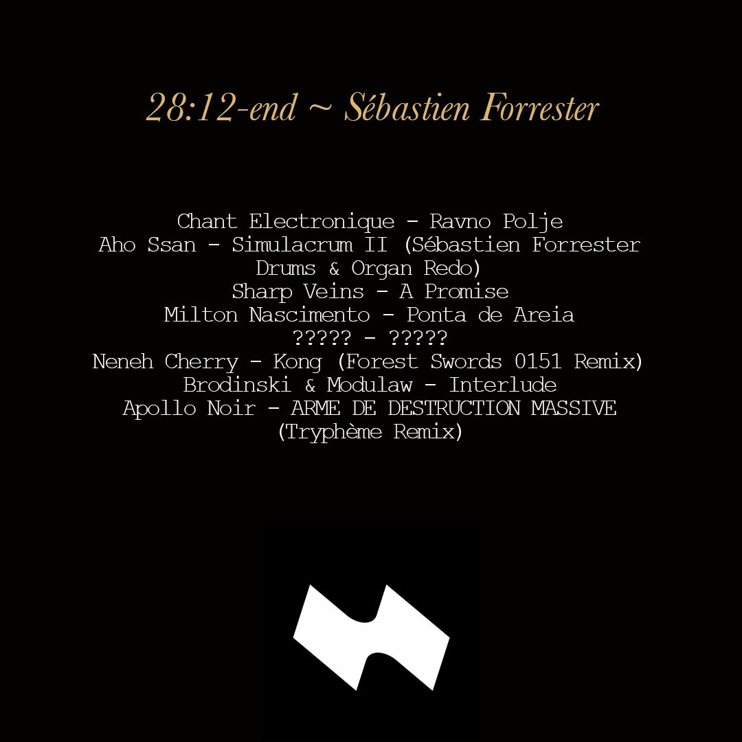 Latest <a href="/Ma3azef/">معازف</a> show w best mate <a href="/lafawndah_/">LAFAWNDAH</a> is up! mixcloud.com/RadioMa3azef/s… a maze of sonic wanders to soothe you - including recent favs by <a href="/forestswords/">forest swords</a> <a href="/misscherrylala/">Neneh Cherry</a> <a href="/apollonoir_/">Apollo Noir</a> <a href="/Trypheme_/">Tryphème</a> + a reinterpretation of <a href="/Aho_Ssan/">Aho Ssan</a>'s 'Simulacrum II' for drums &amp; organ 🌀