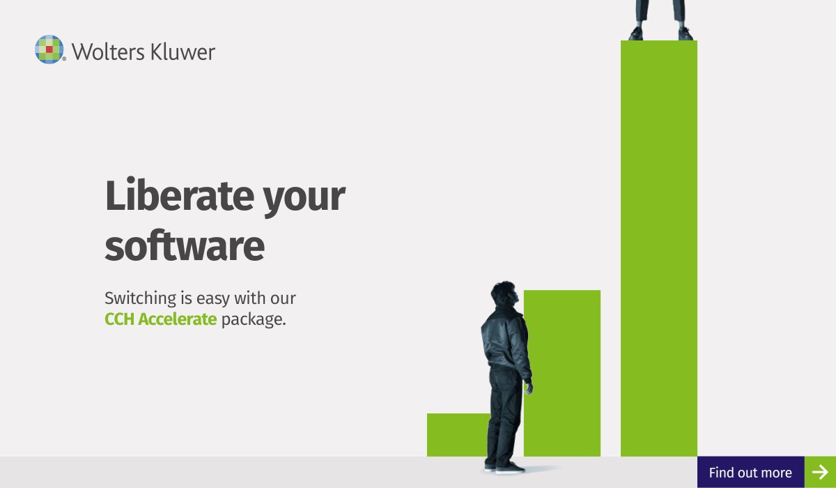Hoping that your software will get you by, year in year out, should not be an option. Transform your practice with our new product bundle, CCH Accelerate. Switch to Wolters Kluwer.  bit.ly/34SFdq7