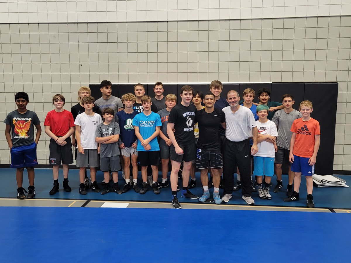 WKHSwrestling's tweet photo. Great first day of our Kilbourne Legends Wrestling Camp! Day 1 featured Jason Allen-Kilbourne's first state champion. https://t.co/B7Y4bd8mGI