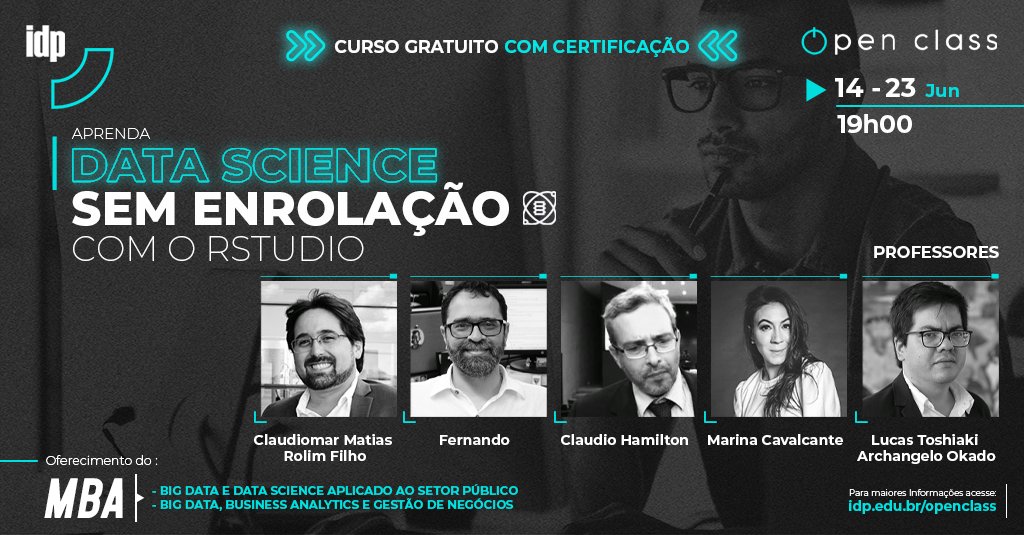 Semana que vem começa nosso minicurso gratuito sobre Data Science.

Quer saber mais e se inscrever?

Acesse: idp.edu.br/openclass/apre…

#sejaIDP #EGEN