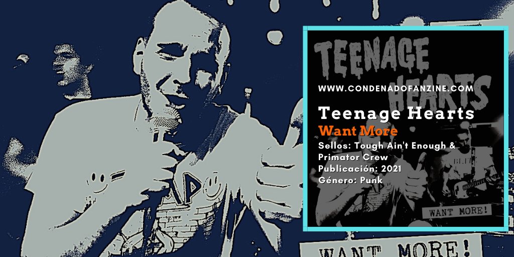 Nueva reseña de disco (¡y qué discazo!) publicada: 'Want More!' de Teenage Hearts con edición por <a href="/TAE_Records/">Tough Ain't Enough</a> que puedes leer pinchando en este enlace buff.ly/3fNrCqe