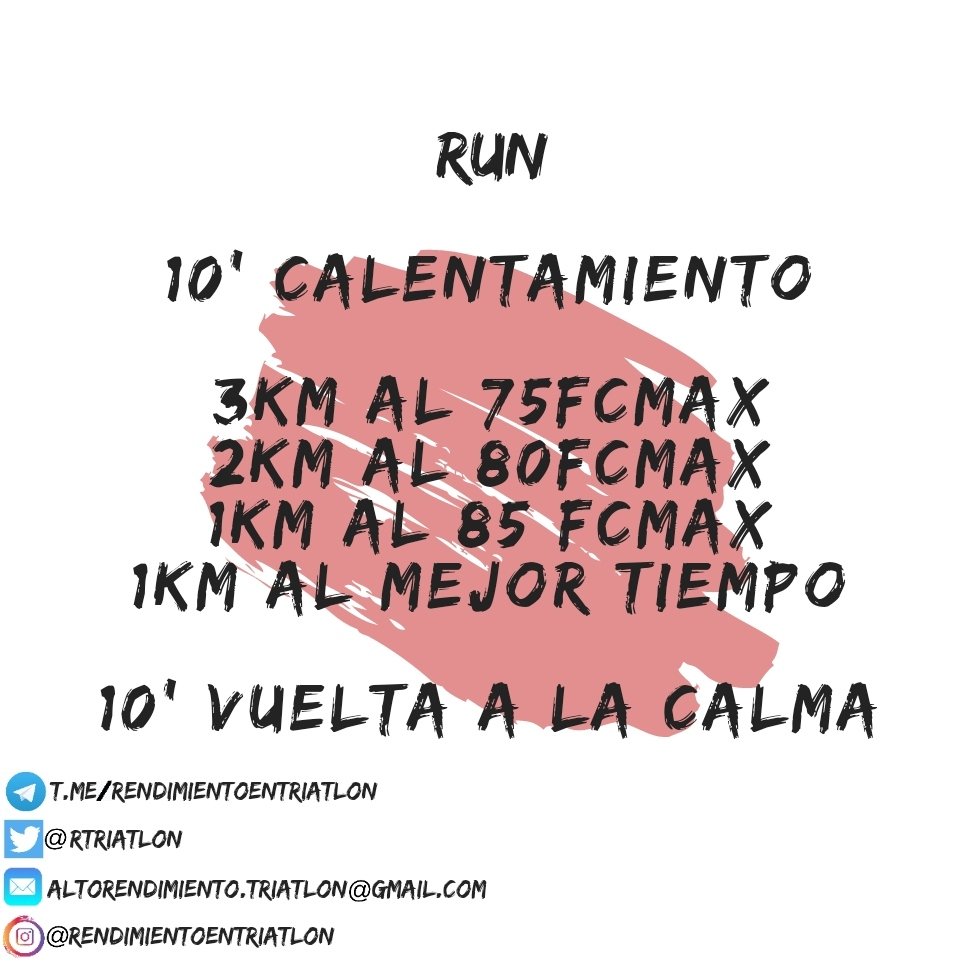 Únete al canal de Telegram!
t.me/joinchat/KjCBG…
#triatlon #swim #bike #run #nadar #correr #bici #pedalear #ironman #halfironman #maraton #marathon #mediamaraton #halfmarathon #entrenamiento #planificacion #triathlon