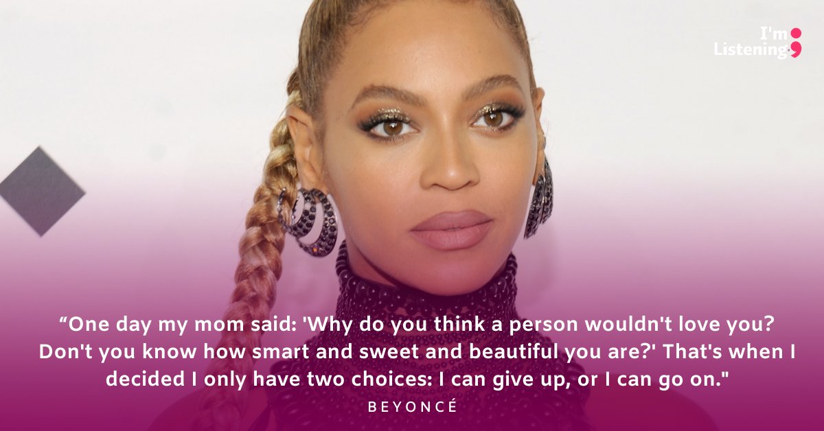 imlistening's tweet image. Always remember you are worthy of love. #MentalHealthMatters

💖 @Beyonce 💖