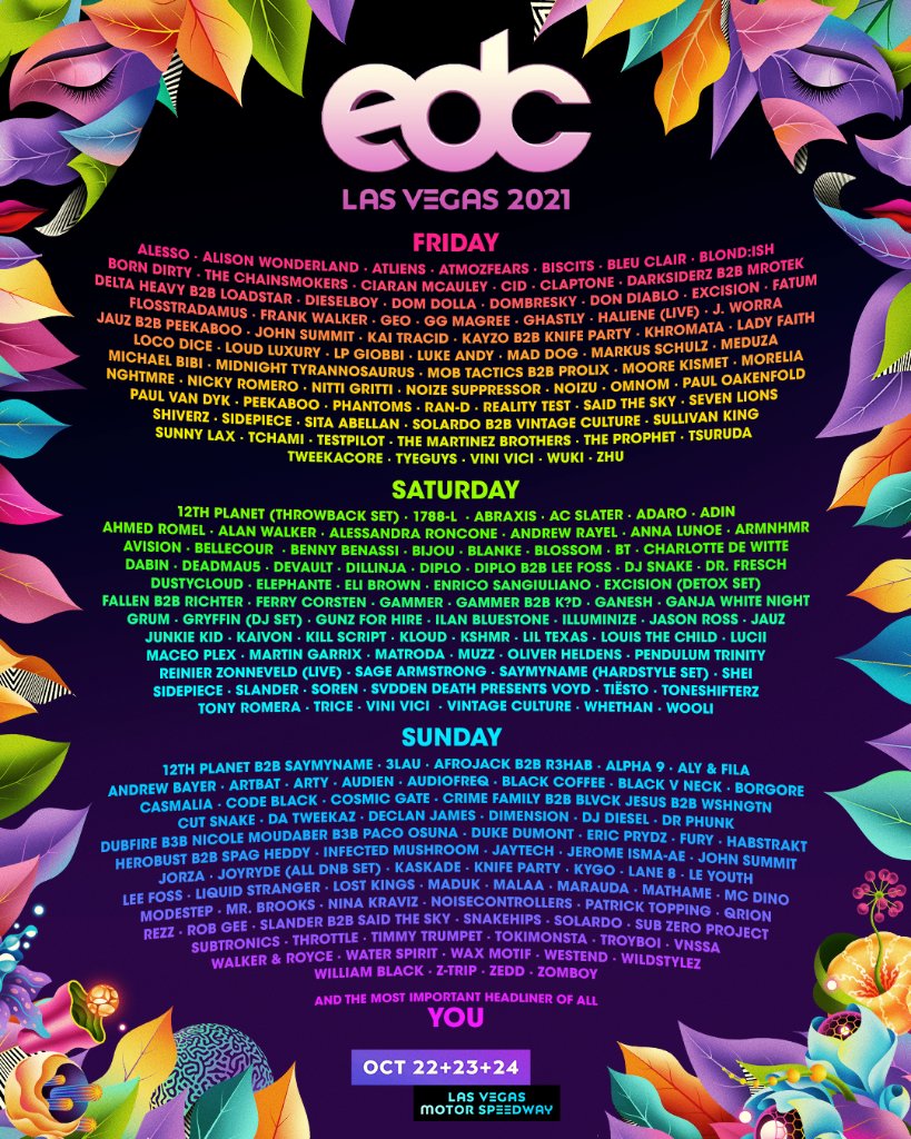 EDC Las Vegas 2021 | Lineup | Tickets | Schedule | Dates | Spacelab Festival Guide