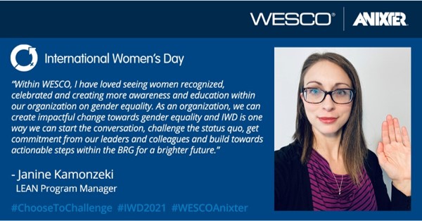 Women’s empowerment events in March were a great way to create awareness and at #WESCOAnixter we’re continuing the conversations with this series of posts to inspire and empower you and your organization. wescodi.st/3e0ChwV