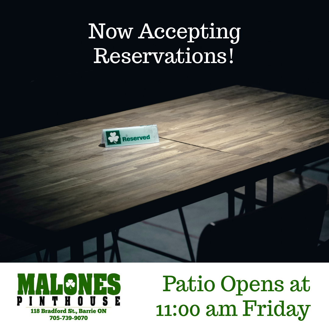 malonetyme's tweet photo. See you Friday at 11 AM!
Seating will be VERY limited. Please call ahead to reserve your patio table at 705-739-9070
#demandyourmalonestyme #patioparty #callforreservations #seeyousoon https://t.co/cpBCTu9QNN