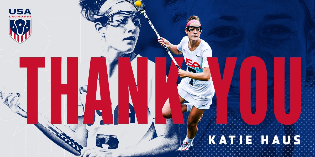 .<a href="/kschwarzmann7/">Katie Haus</a> is officially retiring from playing lacrosse. 🇺🇸

Thank you for your heart, your hustle and your passion for playing for your country.

What an unbelievable career, but an even better person. uslax.in/3w2go74