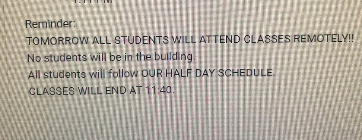 Tomorrow!! Everyone is remote! Half day!! <a href="/MiddsouthNation/">Midd South Nation</a>