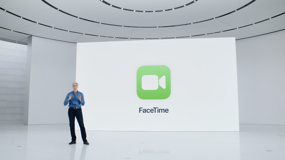 ijustine's tweet photo. FaceTime updates - Spatial audio + voice isolation with the option of wide spectrumpick up everything!

- Grid view
- Portrait mode video
- Share play to listen, watch and share your screen together
- FaceTime Links allows for Android and calls via a browser

#iOS15 #WWDC21 https://t.co/CaYoiabiPF