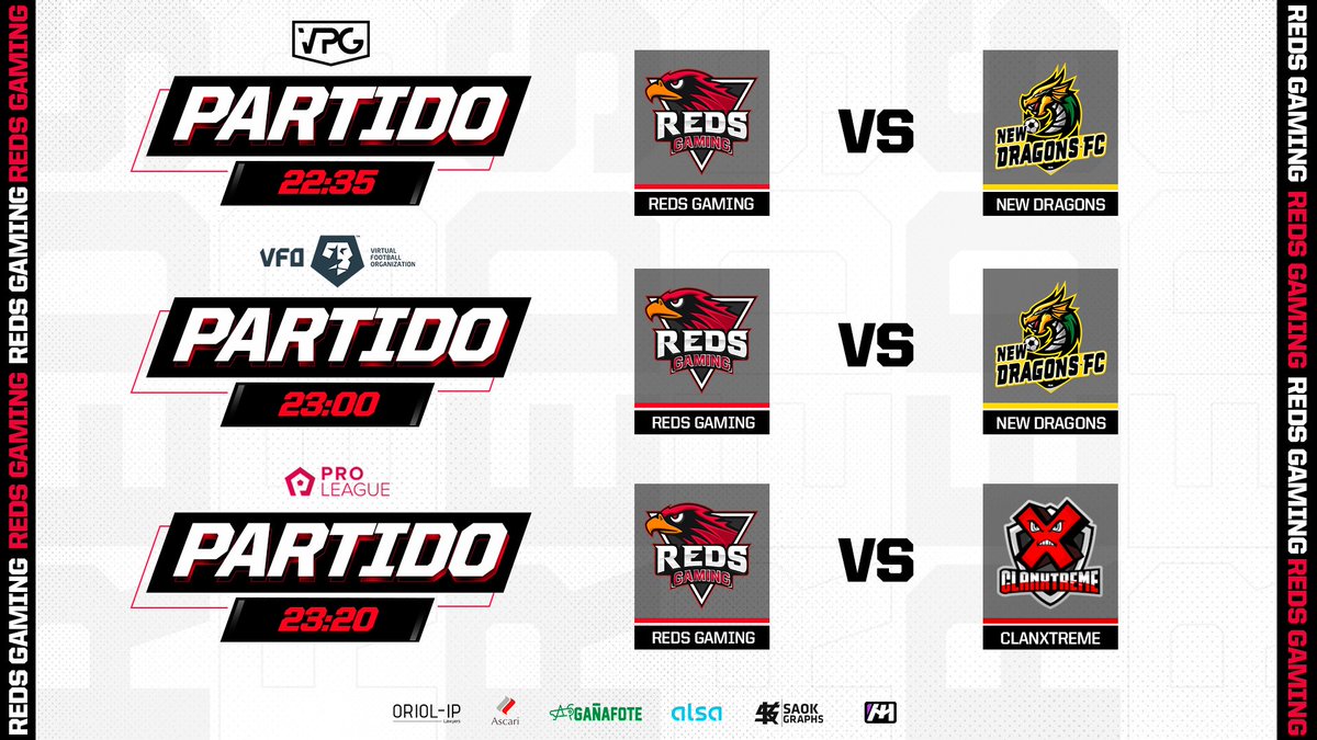 RedsGaming_ESP's tweet image. #ClubesPro | #PC

🏆J18 @FVPA_ESP
⏰22:35🆚@NewDragonsFC

🏆J20 @VFOspain
⏰23:00🆚@NewDragonsFC

🏆J30 @Proleague_Spain
⏰23:20🆚@ClanXtremeXTR

🎙️La salvación se ha complicado, pero nuestros chicos aún tienen opciones. ¡Vamos a por todas!

📺twitch.tv/clickpower_1

#GoReds🔴