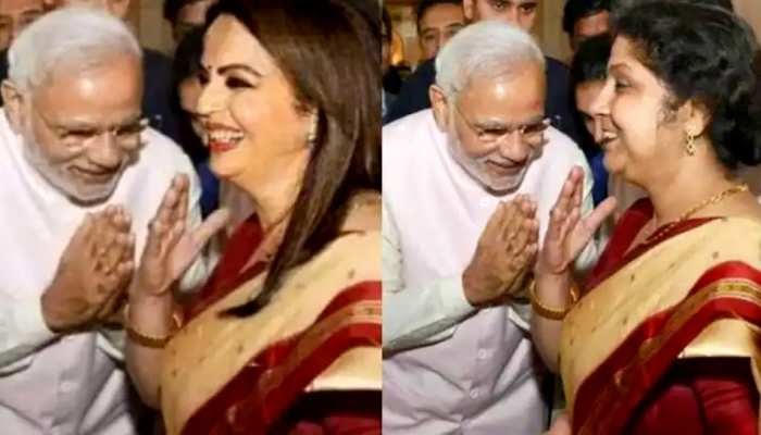PNRai1's tweet photo. सोनिया और गांधी परिवार के तलवे चाटकर प्रसार भारती का सीईओ बनने वाले जवाहर सिरकार ने इतनी गिरी और नीच हरकत की है इसे आईएएस कहना आईएएस कैडर का अपमान है। इसने नीता अंबानी का फोटो मॉर्फ्ड कर मोदी के साथ जोड़ दिया। https://t.co/p3iFn3F2nb