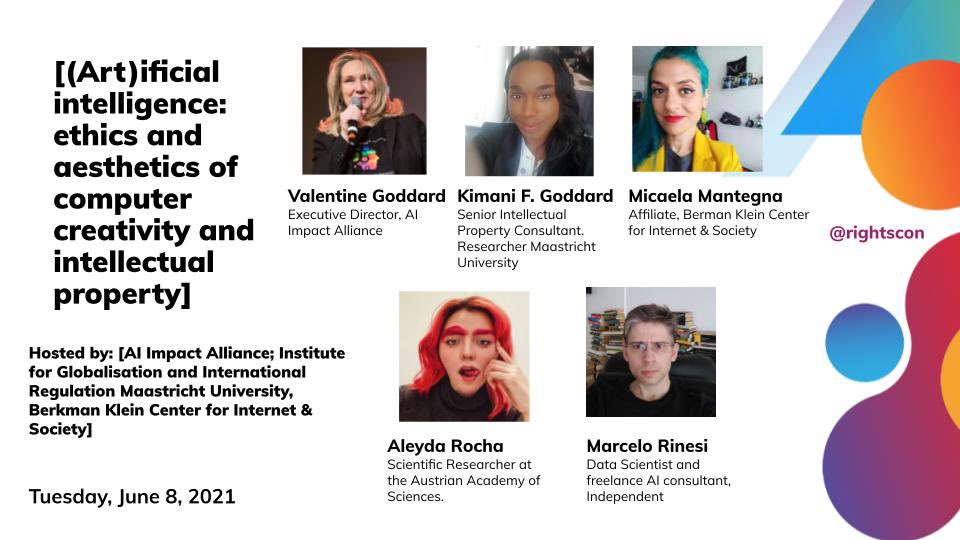 vavacolor's tweet photo. @supergovernance Awesome! Here’s our @rightscon panel on #aiethics and the critical junction between #intellectualproperty #ai #art and #humanrights 💥 @Goddard358 @whoisgallifrey @AIIAorg #machinelearningdesign #datatoAI #digitaldemocracy #sdgs https://t.co/slvIEWdVsu