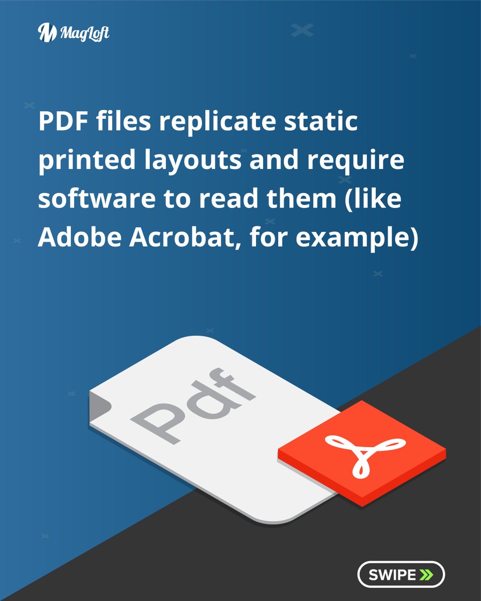 MagLoft's tweet image. Which digital magazine format do you prefer, and why?
#HTML #PDF #PDFtoHTML #MagLoft #DigitalMagazine #DigitalPublishing