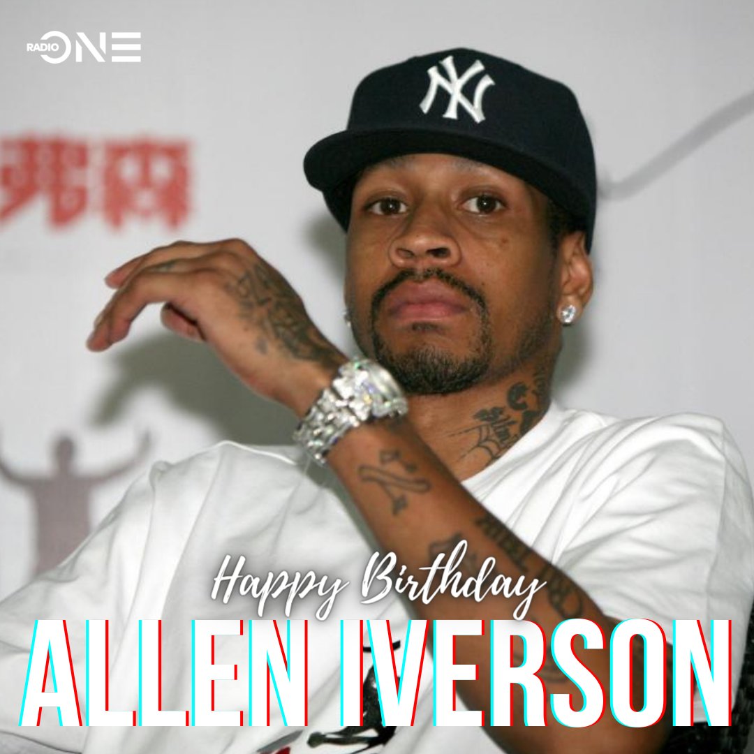  He changed the look of the NBA forever Happy 46th Birthday Allen Iverson! 