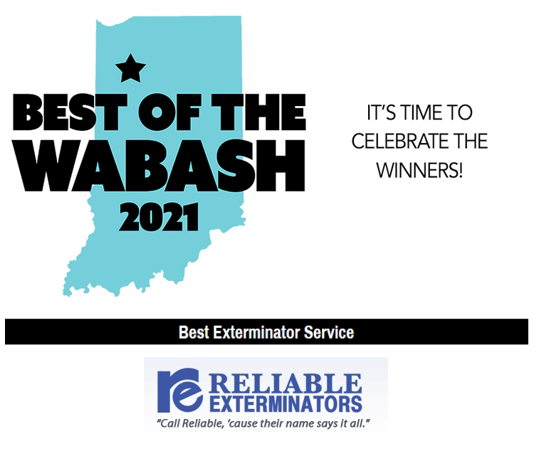Thank you!  Nearly 10,000 people in our community voted, and the Neuhoff Media Best of Lafayette winner in the category of Pest Control Services is Reliable Exterminators!