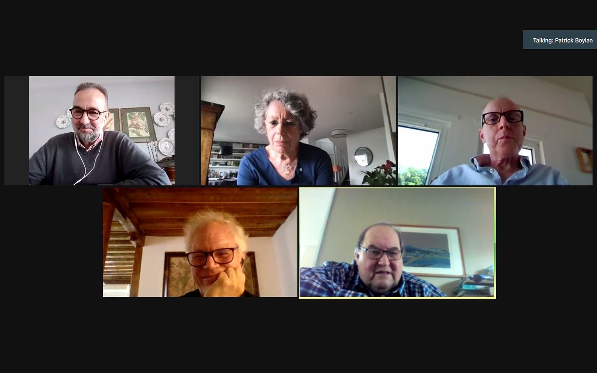 BlueShield_Int's tweet photo. Thank you so much to our four Founders and former BSI President Karl Habsburg for a fasinating discussion.  We will be posting it on line soon for those of you who could not join us. https://t.co/a4oN9Lbli1