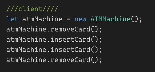akubuzz's tweet photo. https://t.co/8RSYUNPnPS
Implementing ATM machine states using state design pattern.
@JavaScriptDaily @TypeScriptDaily #javascript #TypeScript @JavaScript @typescript #100daysOfCode
#100daysofcodechallenge #codewithakubuzz #CodingChallenge #Developers #Coding #designpatterns https://t.co/nj3XmA8ds1