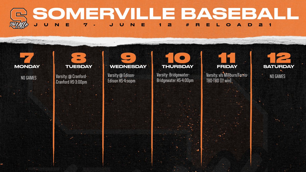 villebaseballnj's tweet photo. Somerville Baseball Look Ahead
Week of June 7th -June 12th
#reload21 https://t.co/vkTPWEgrzm