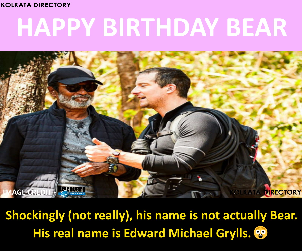 Happy Birthday, Bear Grylls.   