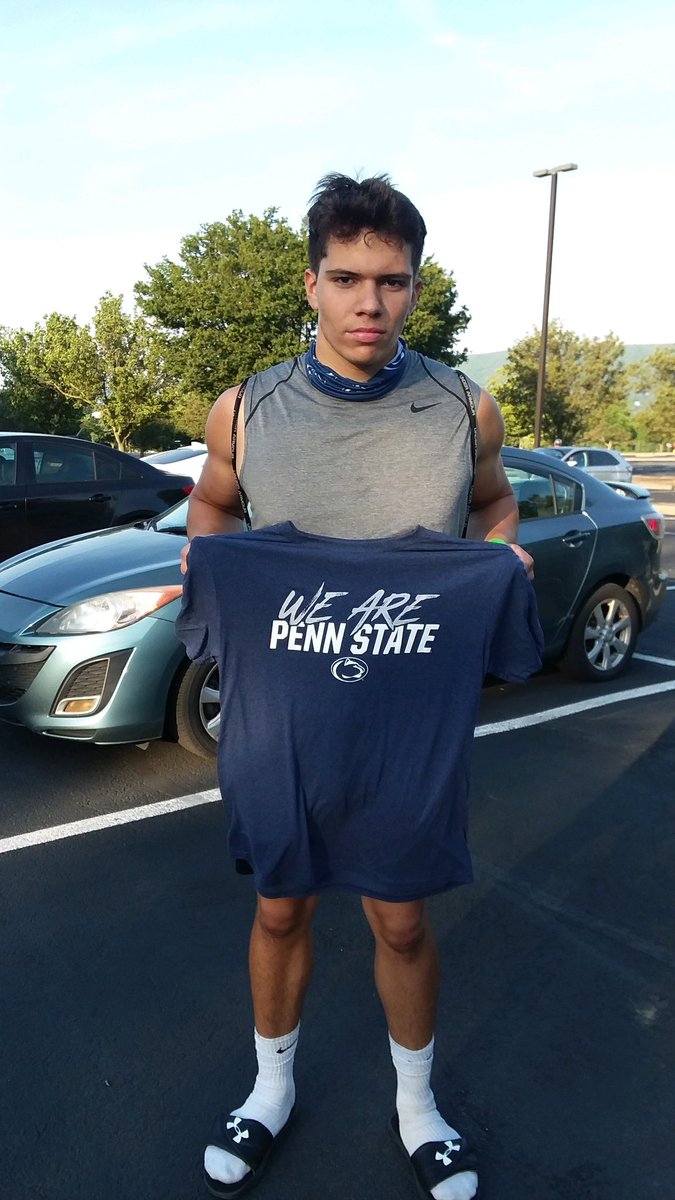 Vincent260705's tweet photo. Had a great camp the other day at Penn State, learned some new things @PennStateFball @coachjfranklin @coachseider @CoachJScott_DL https://t.co/SiIACvs9gu