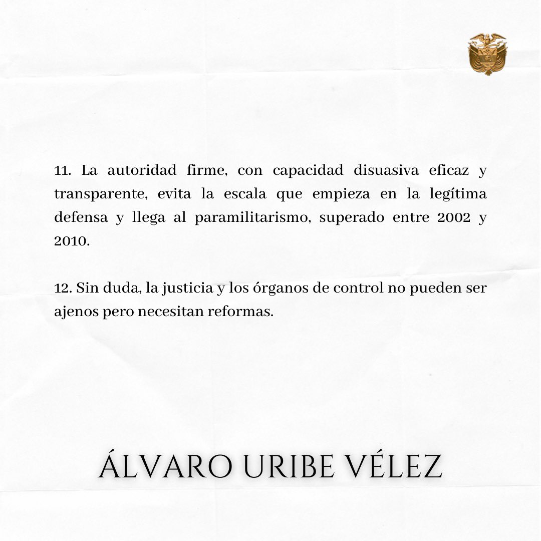 Álvaro Uribe Vélez tweet media