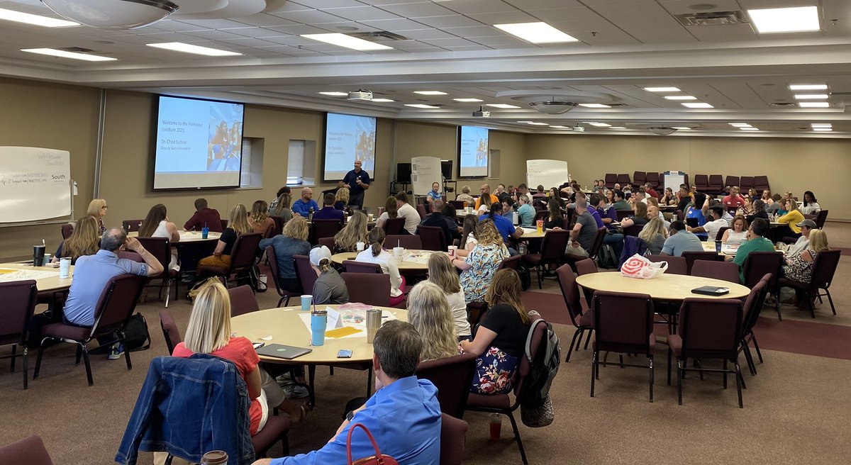 It’s finally here ... a week of learning and planning for Pathways in <a href="/NKCSchools/">NKC Schools</a>. It is so inspiring to see 100+ high school educators in the room during the second week of their summer vacation. We are so excited to learn with our friends from <a href="/ConnectEdOrg/">ConnectED</a>.