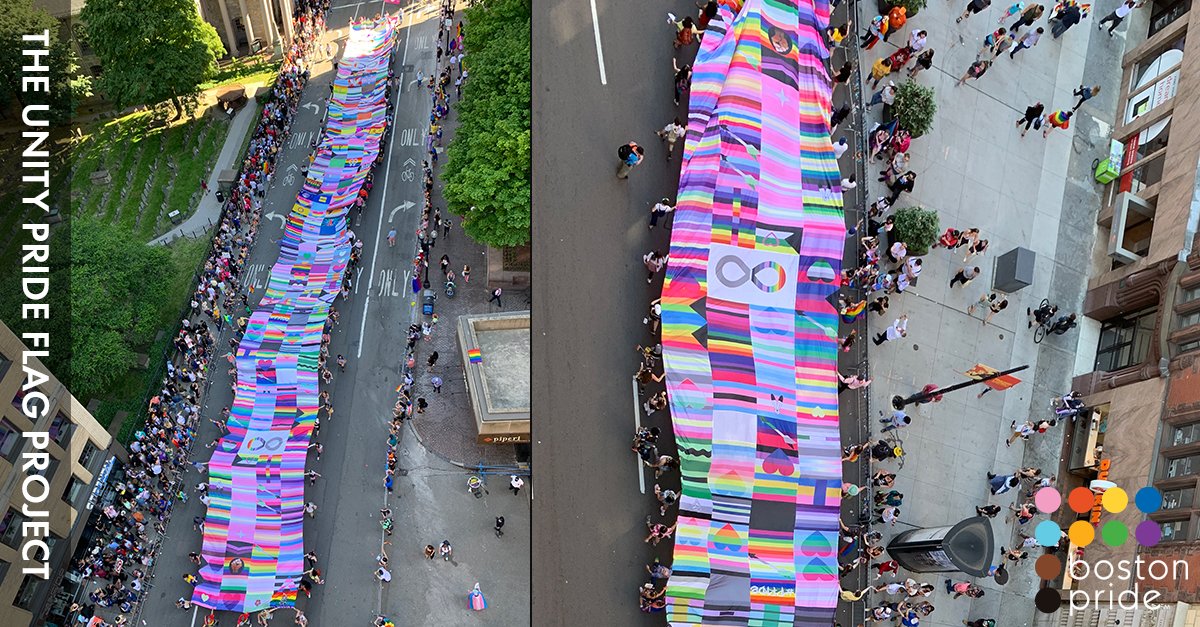 #PrideFunFact The Unity Flag, a patchwork quilt flag that represents intersectionality and unity in the LGBTQ community made its first debut in the Boston Pride parade in 2019.