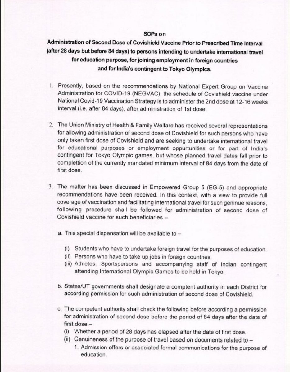 DrPramodPSawant's tweet photo. I thank #Modi Govt for agreeing to accord permission for administering the second dose of COVIShield Vaccine after 28 days to internationally traveling students, persons who have taken up jobs in foreign countries and sportspersons. @PMOIndia https://t.co/ks4uSSfj30