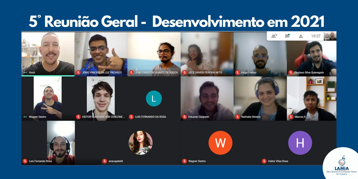 lamiautfpr's tweet photo. 🙋🏻‍♂️Na última semana aconteceu a 5º reunião geral do Laboratório de Aprendizado de Máquina e Imagens Aplicados à Indústria, https://t.co/wKAoETHMiv