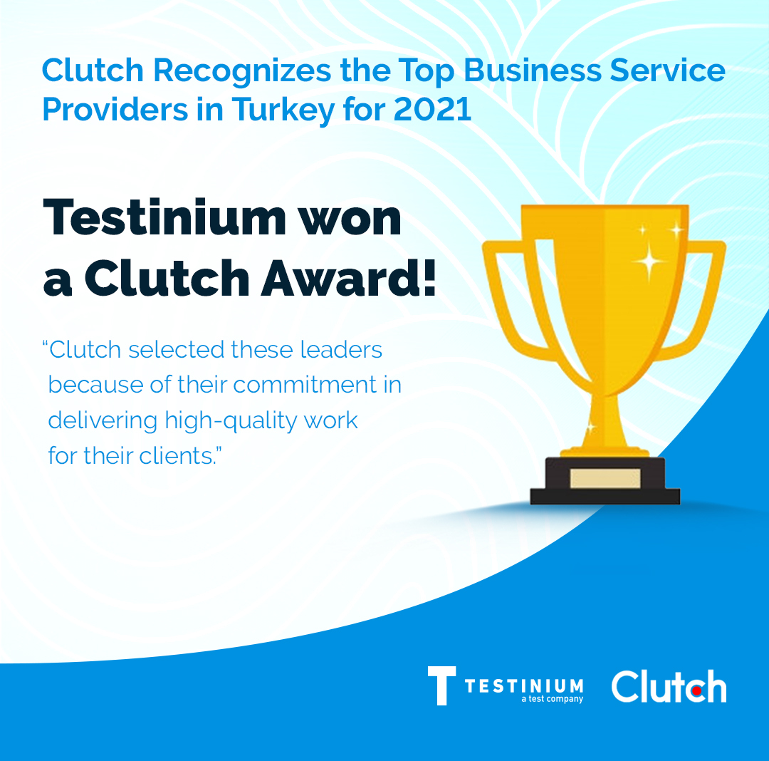 testinium's tweet photo. #Testinium has been recognized as a Top Business Service Provider in Turkey in 2021, by Clutch, a Washington D.C.-based research, ratings, and reviews agency! Learn more here:

https://t.co/Vx8dLP2Rd9

#SoftwareAwards #BusinessServiceProvider #ClutchAwards #TopFirms https://t.co/TN6sKlKnaC