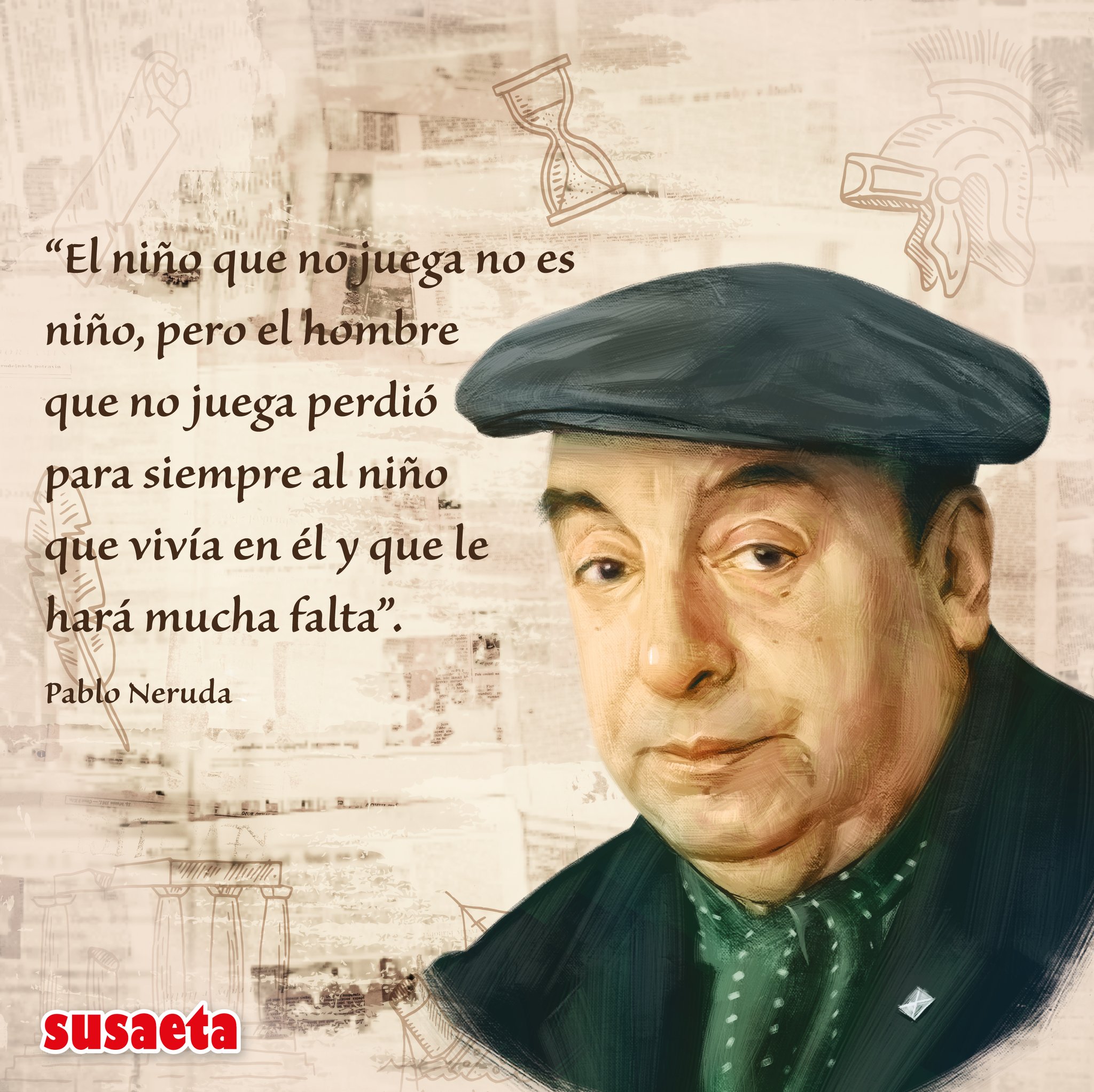 Panamá on Twitter: "Pablo Neruda fue un poeta y político chileno quien se le otorgó el premio Nobel de Literatura 1971. Entre sus obras más célebres está Veinte poemas