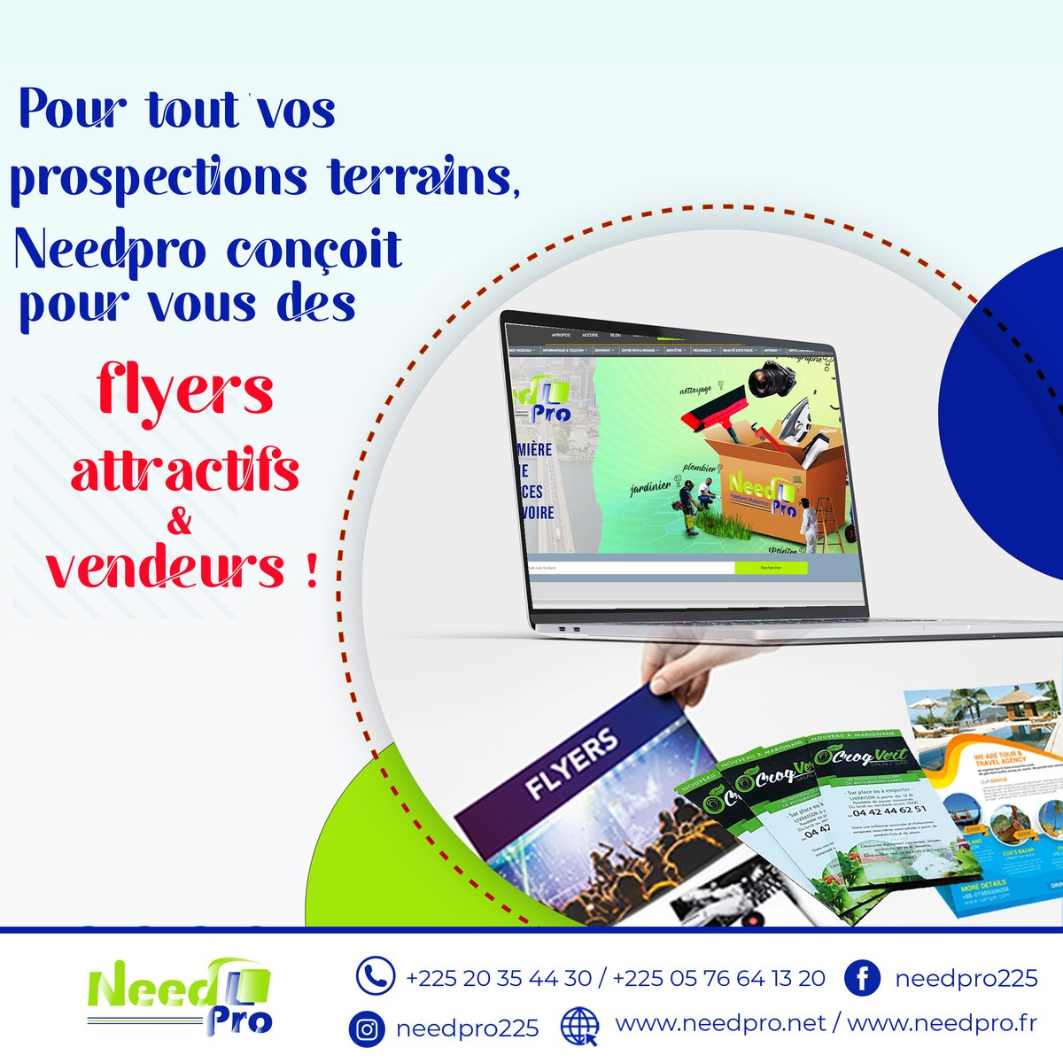 NeedPro1's tweet photo. Chaque projet d’identité visuelle, web ou imprimé nécessite un accompagnement sur-mesure et un suivi personnalisé.
NeedPro s’occupe de votre identité visuelle ! 👌
#flyers #logo #logodesigner #logotype #carterie #Carte #kakemono #depliant #identitevisuelle #identité #website #web https://t.co/sxH6ynHxMn