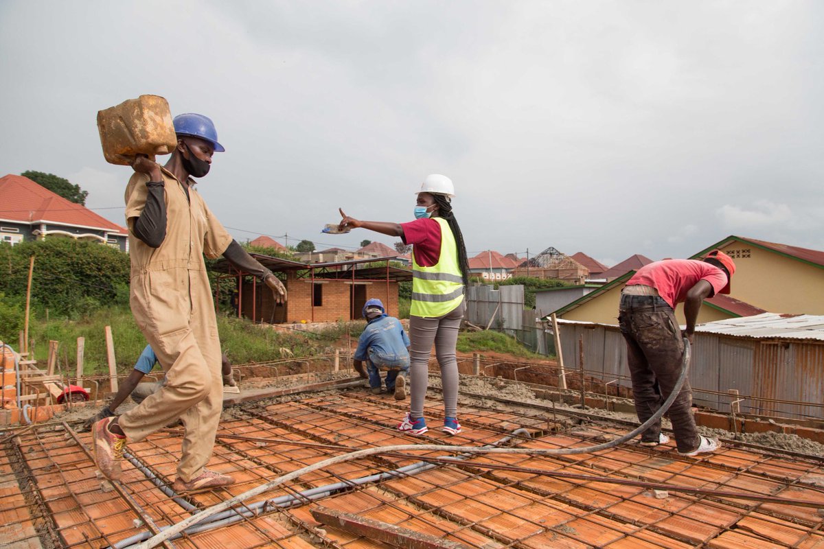 GAC Civil Engineer, the very excellent Assoumpta on site at Hope for Life, #rwanda working with the team to ensure that everything is exactly where it needs to be. 

GAC, prioritising the welfare of every team member, and making good #design accessible to all.