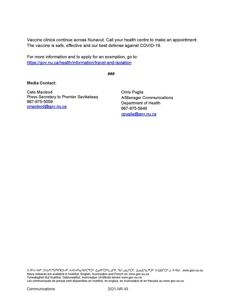 Government of Nunavut (@govofnunavut) on Twitter photo 