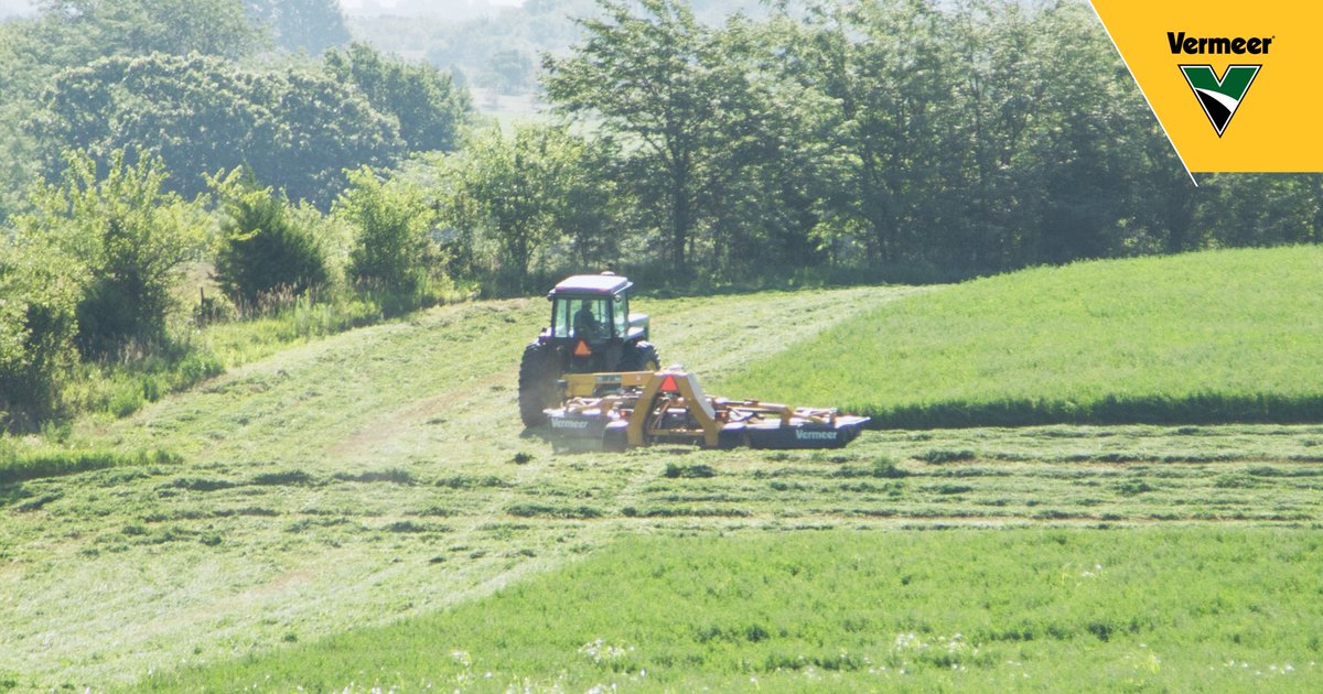 With the largest cutting width on the market at 20.8 ft (6.3 m), you can cut more hay in less time. bit.ly/3iot4RQ