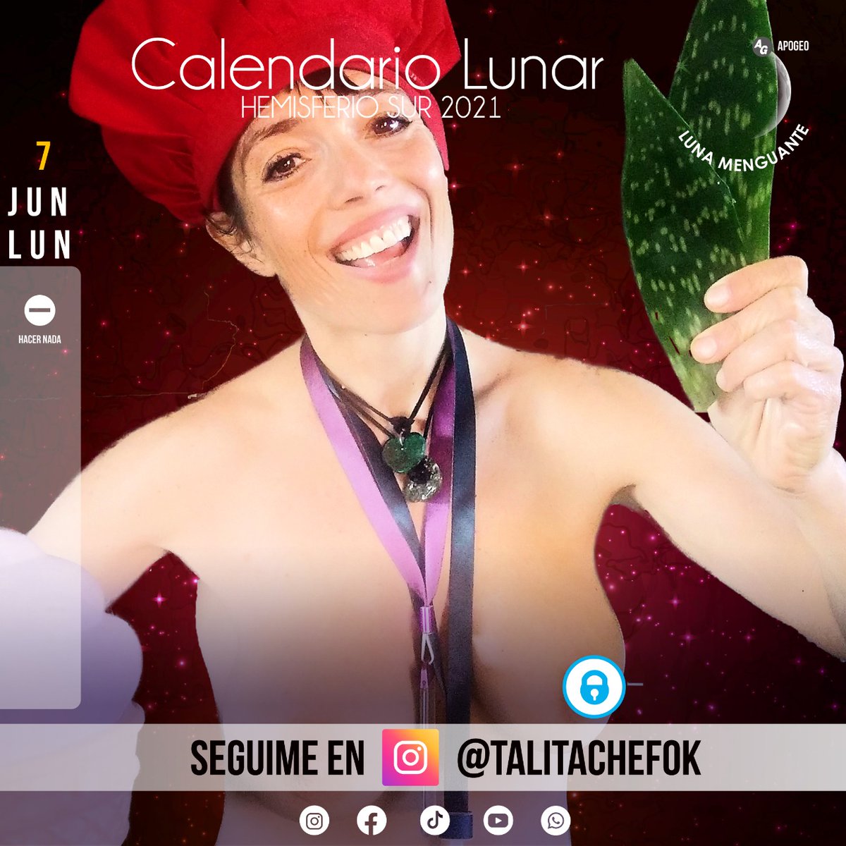 Talita chef calendario lunar 2021