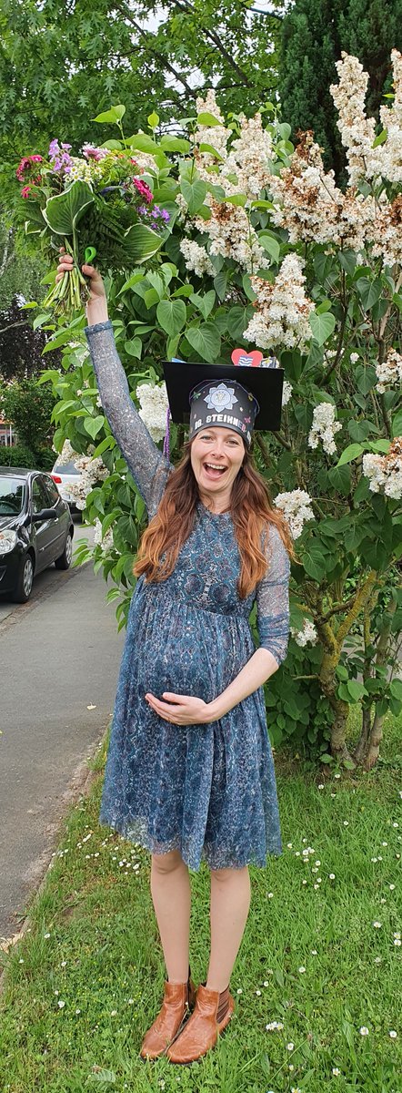 Today I defended my doctoral thesis - it was really fun! Thanks to everyone who supported me on the way! 

With today I am concluding one exciting phase of life and starting into another one ☺️🥳😊 #PhD #PhDone #academicmama #AcademicChatter