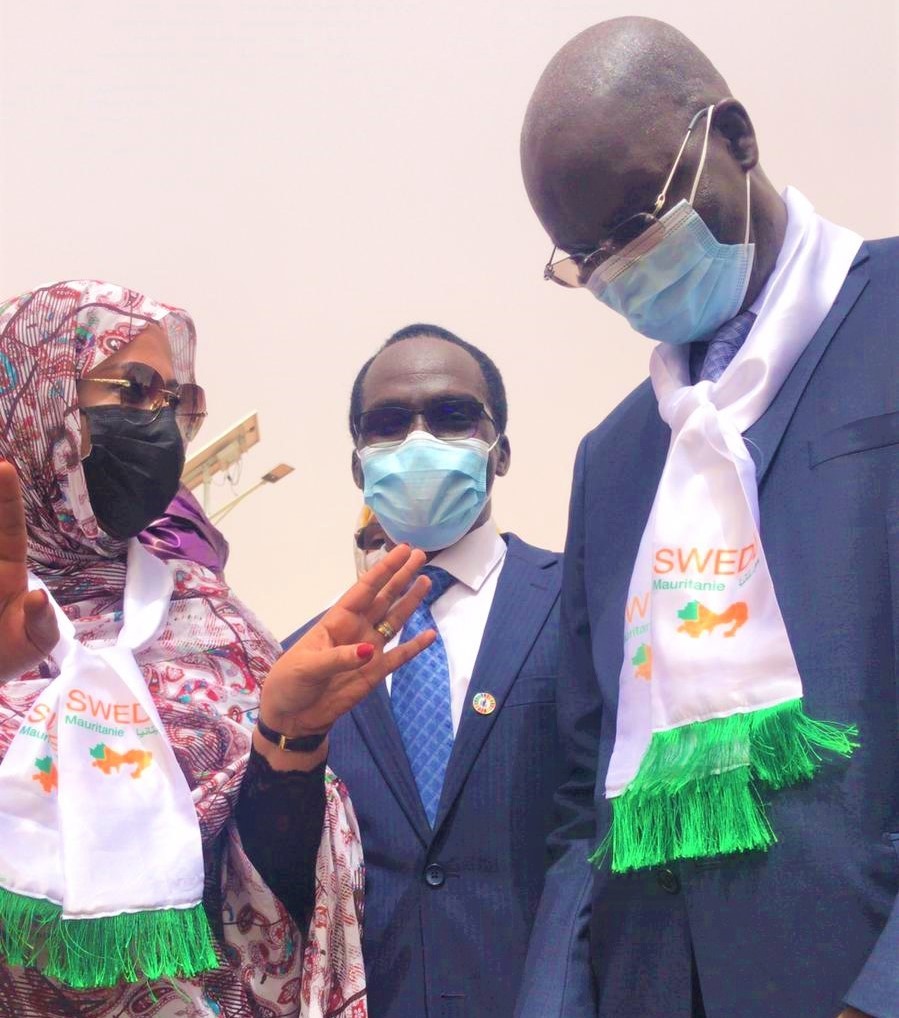 unfpamauritania's tweet photo. Launching of the @MauritanieSwedd Phase II in Kaedi🇲🇷
@unfpamauritania Representative on beside the First Lady of Islamic Repbulic of #Mauritania & HE The Minister of Economy
#EmpoweringWomenandGirls
#SWEDD2
@Atayeshe @dienekeita @ibpete03 @mabinguengom1 @akobII https://t.co/3UEq47PT7i