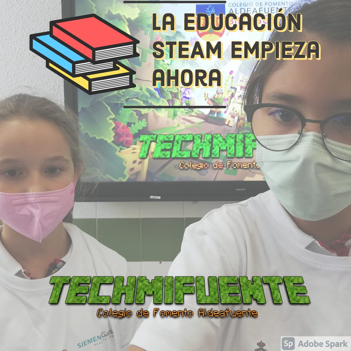 TECHMIFuente's tweet photo. Nos preparamos para el futuro, pero comenzando nuestra educación #STEAM hoy. Por eso, queremos dar las gracias a nuestro cole @aldeafuente y a la iniciativa #Techmi de @Mujeringenieria @RAI_Ingenieria que nos preparan hoy para los retos del mañana. https://t.co/7yzfEZvt6w