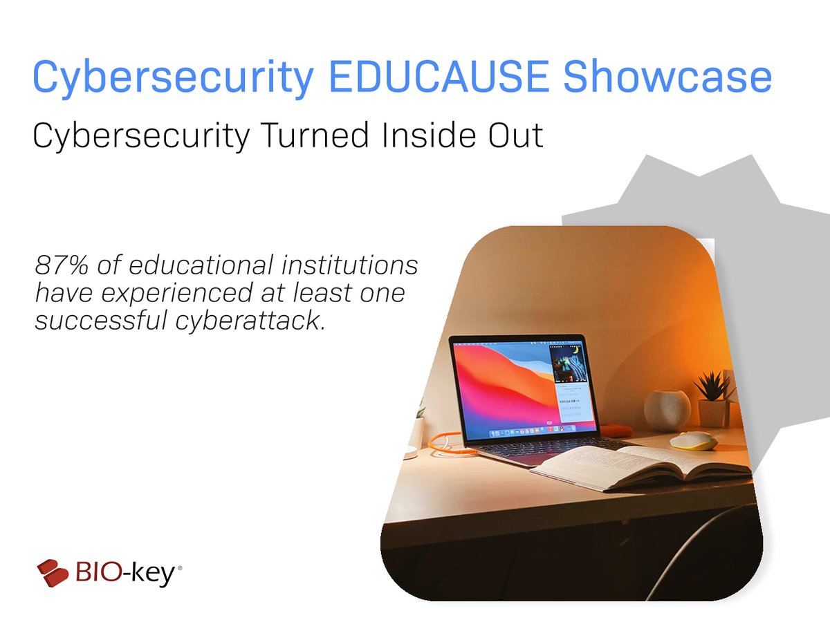 BIO-key is excited to participate in Cybersecurity Turned Inside Out, the latest in the new #EDUCAUSEShowcase Series launched by @EDUCAUSE to spotlight some of #HigherEd’s most urgent issues.
educause.edu/showcase-serie…

#Cybersecurity #InfoSec #Privacy #Security #HigherEd
