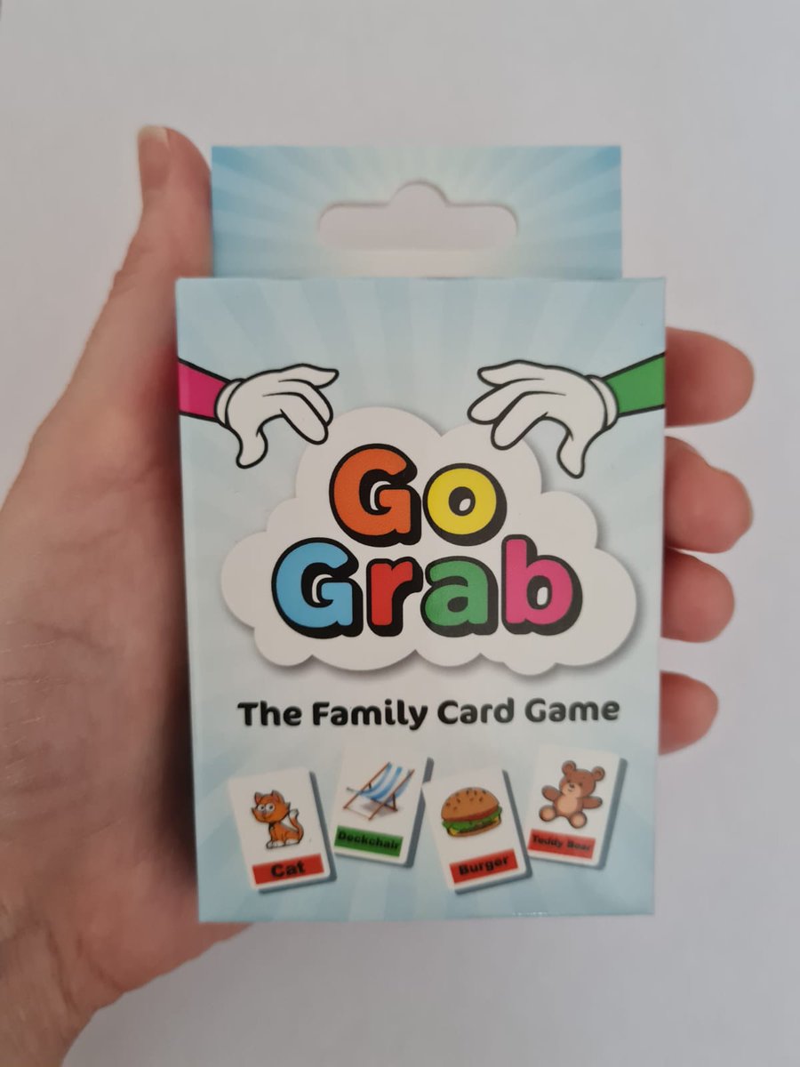 bluebubblegames's tweet photo. Our brand new game, Go Grab is finally here! Available now on Amazon 😁 any likes and follows are much appreciated #familyfun #cardgame #forthekids https://t.co/GiHjDsgKsv