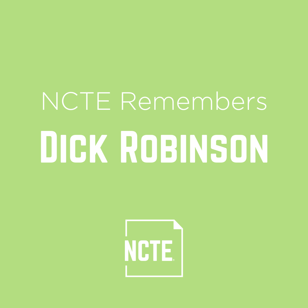 ncte's tweet photo. We are deeply saddened by the news that longtime Scholastic CEO Dick Robinson died unexpectedly this weekend. 
 
A deep partnership between NCTE and the Robinson family began early in the 20th century. https://t.co/Bg163gKx55